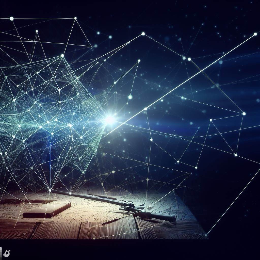 A web of lights