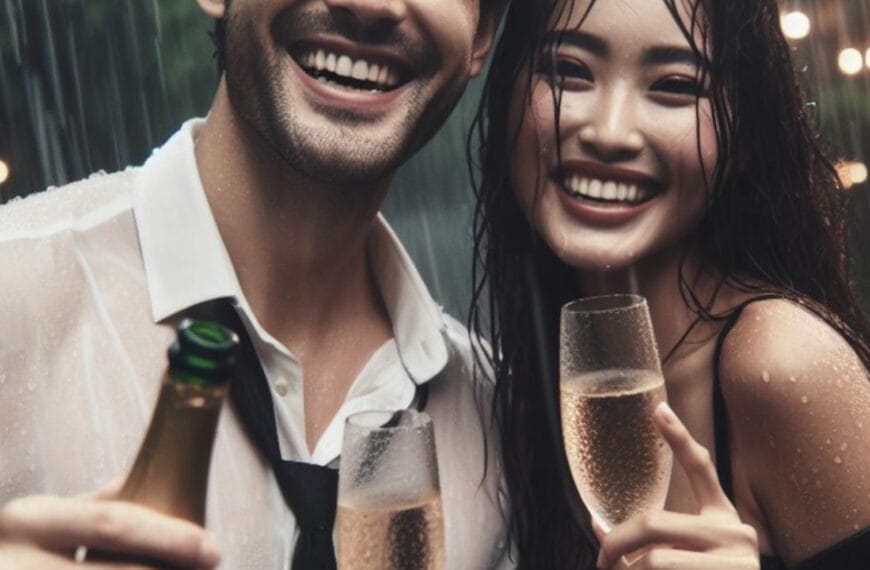 Champagne in the Rain