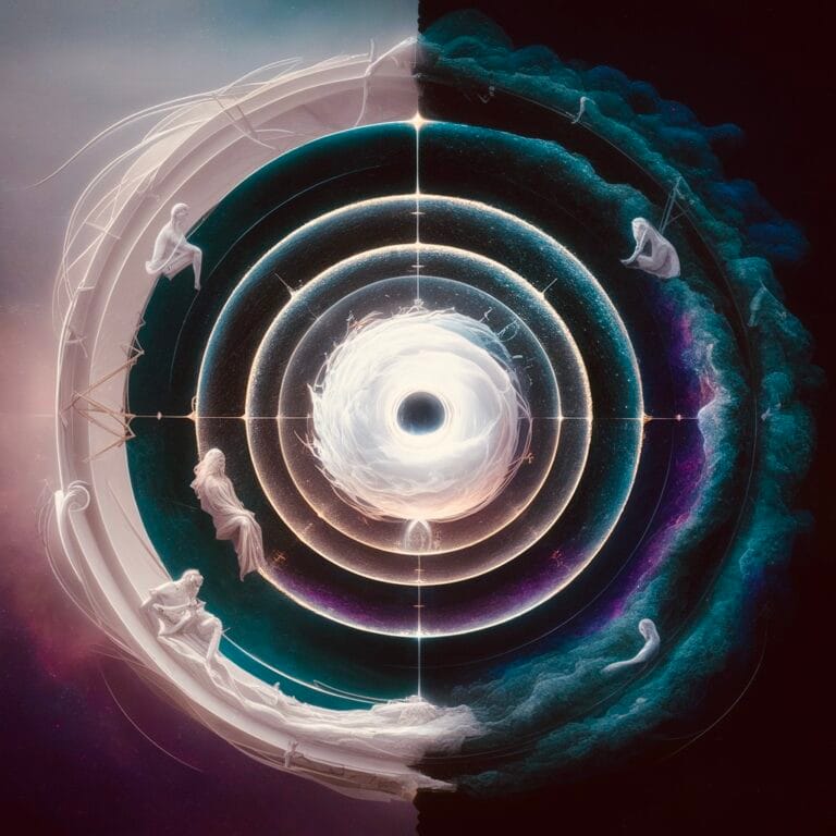 A circular abstract design