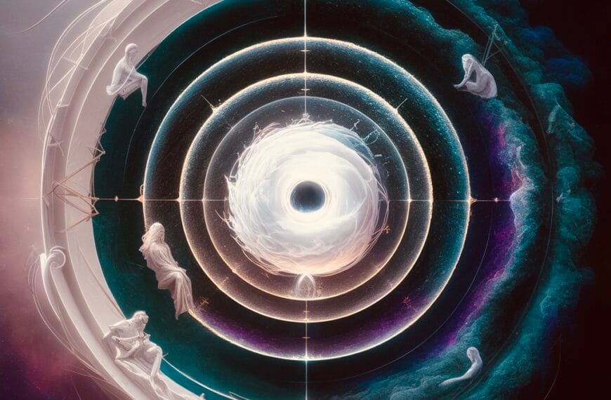 A circular abstract design