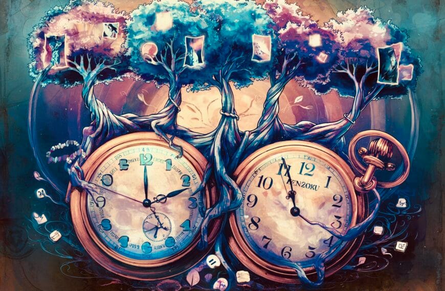 Clocks entwined in trees