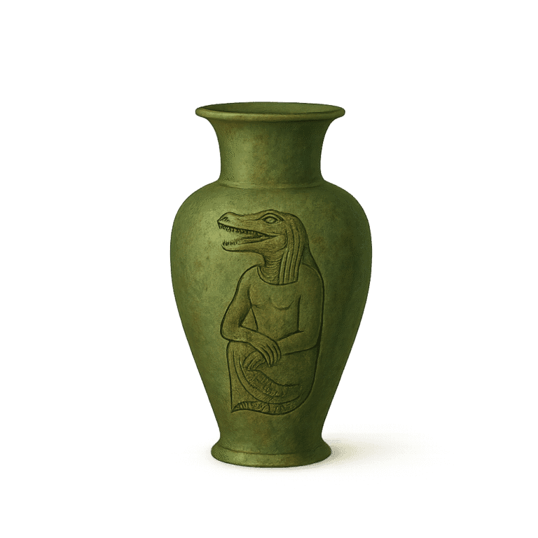 A cursed green vase