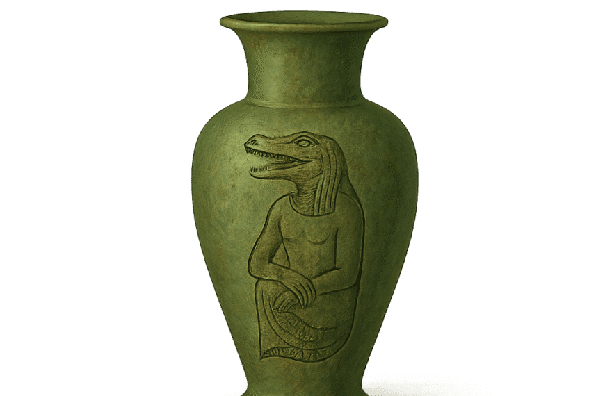 A cursed green vase